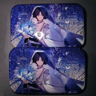 Anime Game  Rectangle Badges Cute Wanderer Kabukimono Balladee Scaramouche Hat Guy Brooches Knapsack