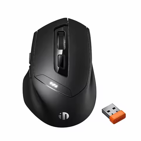 Inphic DR01 Bluetooth Wireless Mouse Ergonomic Design Silent Rechargeable Mouse for Home Office Lapt