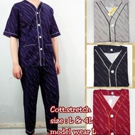 [Ready Stock] Baju tidur cowok katun stret