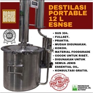 Destilasi Portable esnse 12 LPenyulingan minyak atsiriEsDestilasi