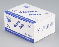 SMAT - 100張 75%乙醇酒精消毒濕紙巾/酒精消毒棉片/酒精消毒濕巾/消毒酒精紙 [6x6cm大張]