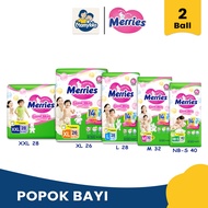 Merries 2-Ball BabyPopok Size NB - XXL Pants Type SkinGood Merries Diapers