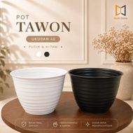Wasp Pot 40 White Jar/ Thread Motif Pot 40/ Two Beetle Pot 40 cm Se INDONESIA