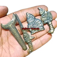 Paket Sepasang Semar Keris Kuningan Paket patung Kers Semar Sepaket Ngassra Koleksi Puhsepuh Tebal A