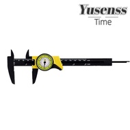 YUSENSS Vernier Measure Tool, 0-150mm Plastic Dial Vernier Caliper, Accurate ±0.02 Accuracy Yellow 1