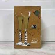 法國 Cristal d’Arques x BELLAGIO 2000千禧年 水晶香檳杯 高腳杯 millennium champagne glasses flutes Y2K 收藏珍藏