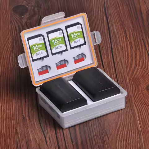 Waterproof Camera Battery Storage Case for SD TF Memory Card Box for Canon LP-E6 BP-511 Sony NP-FZ10
