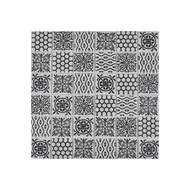 Zehn Keramik Dinding Glass Mozaik 30x30 Putih Hitam Motif Puzzle