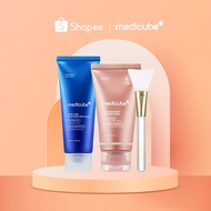 [medicube official] Korean Viral Glass Skin Facial Mask Duo: Overnight Wrapping Mask+Mud Mask
