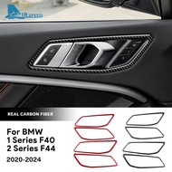 AIRSPEED 2020-2024 BMW F40 F44 Door Handle Trim Frame Decal Genuine Carbon Fiber Interior Modificati