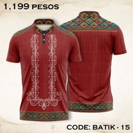 Ethnic Filipiniana For Men Women Top Modern Barong Ethnic Tribal Inspired Polo Shirt Full Sublimatio