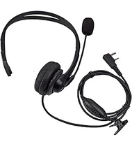 UAYESOK Two Way Radio Overhead Earbuds Headset 2 Pin with Boom Microphone Compatible with Kenwood TK