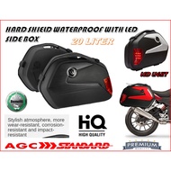 BENELLI WATERPROOF V35 SIDE BOX ABS PLASTIC WITH LED LIGHT HARD SHEILD NAKED BIKE SCOOTER TOURING BI