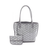 [มือสอง] กระเป๋าถือ Goyard GOYARD รุ่น Ange Mini Pouch แบบกลับด้านได้ ANJCROMINCG51TY51P สีเทา ทำจาก