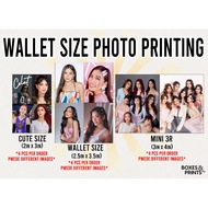 WALLET SIZE 2R , MINI 3R, CUTE SIZE, 4 IN 1 PICTURE PHOTO PRINTING