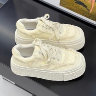 Giày thể thao nữ đế độn 5p chất vải tua 5cm hàng cao cấp