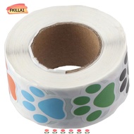 FKILLAONE 500 pcs Puppy Pet Dog  Sticker, 1 Inch Dog  Dog  Sticker,  Colorful/Black Pet Dog  Sticker