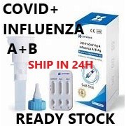 [INFLUENZA + Covid ] LONGSEE 3 in 1 Saliva Antigen Covid 19 Test Kit / Whistling / Sejoy