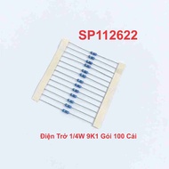 Resistor 1/4W 9K1 Pack of 100