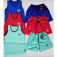 3 set Terno Alangan Sando with taslan short 10-14 yrs old