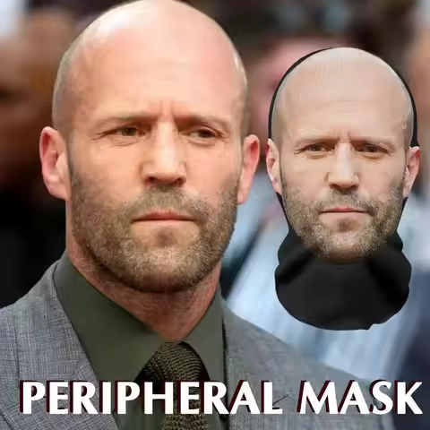 3D Printed Full Face Visual Mask Realistic Celebrity Performer Face Mask Props Costume For Party Sup