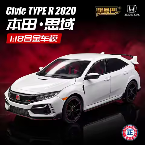 1:18 Civic Type R alloy car model sliding function multiple openable doors luxury stylish desktop or