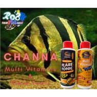 Channa Snakehead Multi Vitamins &amp; Flare Tonic For All Type Fresh Water Fish &amp; Aquarium Use (200ml)