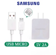 ชุดชาร์จ Samsung ชุดชาร์จซัมซุง​ แท้100％หัวชาร์จ + สายชาร์จ  รองรับสายชาร์จ Samsung Micro USB ทุของแ