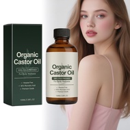 100% Cold Pressed Organic Castor Oil Hexane-Free Moisturizing Gentle Care Oil for Sensitive Skin 100