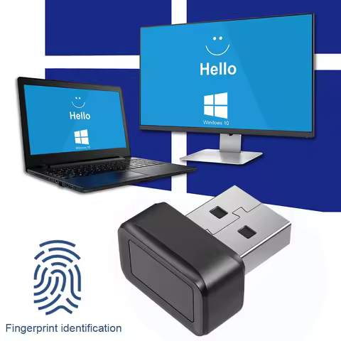 USB Fingerprint Key Reader FIDO U2F Biometric Mini Security Key Dongle Windows Hello Anti-Spoofing S