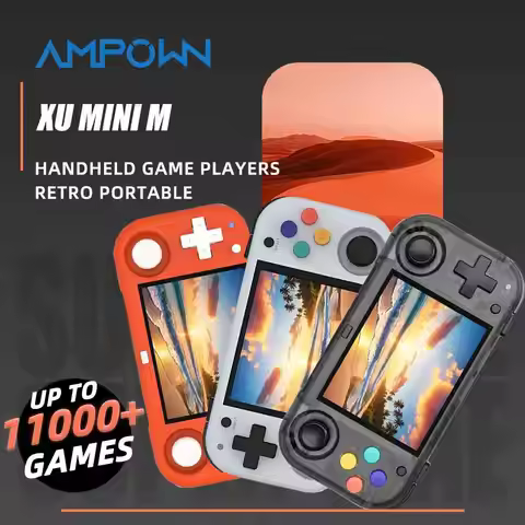 Ampown XU MINI M Portable Pocket Gaming Console 2.8" OCA IPS Screen RK3326 Linux OS Hall Joystick 26
