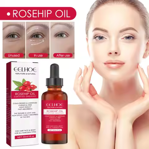 EELHOE Rosehip Facial Essential Oil Fade Fine Line Lifting Firming Repair Smooth Moisturizing Whiten
