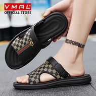 VMAL รองเท้าแตะแฟชั่นระบายอากาศได้กันลื่นสำหรับกลางแจ้งใหม่ฤดูร้อนรองเท้ากีฬาสะดวกสบายผู้ชายรองเท้าแ