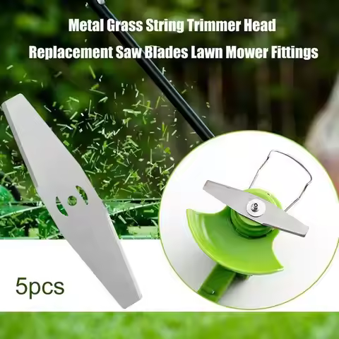 5pcs Cordless Grass String Trimmer Cutter Blade Plastic Metal Saw Blade Grass Trimmer Heads Blade We