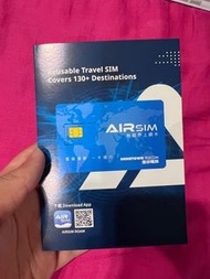 Air sim上網卡 儲值卡