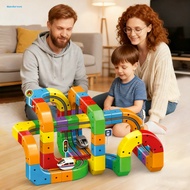 51/81/123 Pcs Magnetic Track Train Toy Set for Kids – DIY Rail Building Kit, Gravity-Defying Electri