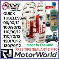 Quick Phoenix  FREE TIRE SEALANT &amp; PITO  Motorcycle Tire Tubeless by 12 110-70-12 120-70-12 130-70-12