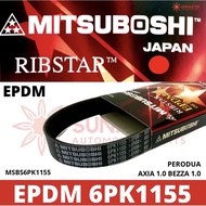 6PK1155 Mitsuboshi Fan Belt suitable for Perodua AXIA 1.0 and BEZZA 1.0