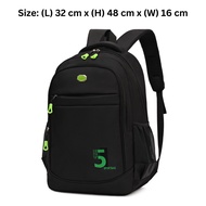 【Joymall】48cm School Bag Backpack Budak Beg Sekolah Menengah Bag Galas Lelaki Beg Kolej Sport Bag Se