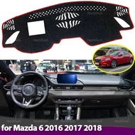 Dashboard Cover Pad Anti-Slip Mat Sunshade Dashmat Carpet Accessories For Mazda 6 Mazda6 2016 2017 2