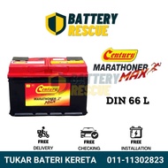 [Installation Available] DIN66L | DIN66 | LN3 | Century Marathoner Max Car Battery Bateri Kereta | X