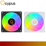 OCYPUS Gamma F12 Elite ARGB REVERSE BLADE | 120mm ARGB PWM Fan with Transparent Frame