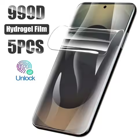5PCS Hydrogel Film for Samsung Galaxy S25 S24 S23 Plus S22 Ultra S21 Fe Screen Protector for Samsung