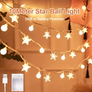 Lampu Raya 2025 Lampu Hiasan 10Meter Decoration Light String Lights Wedding Decor Light with Battery
