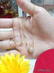 Dây Chuyền Nữ Bi Châu Dây Trúc cao cấp- Hàng quốc tế dùng tắm rửa thoải mái không đen