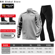 防水雨衣摩托车男女全身雨衣雨storm设备轻便耐用适合骑行 SULAITE Motorcycle Raincoat Waterproof Full Body Riding Gear Quick Del