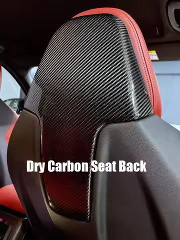 For 2020+ BMW M2 G87 M3 G80 M4 G82 G83 M8 X3M X4M Dry Carbon Fiber Inner Seat Back Cover Trim Forged