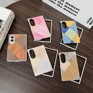 Back Cover For Samsung Galaxy Z Fold 8 Case Silver Edged Retro Diamond Grid Shockproof Phone Case