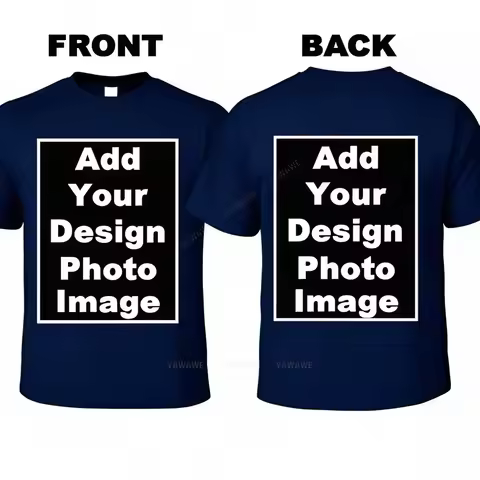 Tailor-made Funny t-shirt Casual Big Size T-Shirt Custom Text Crew Neck Men's T-shirt Anime Tailor-m