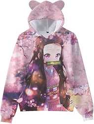 Youth Kids Anime Hoodies,3D Printed Novelty Hoodies Cosplay Cute Sweatshirt for Boys Girls